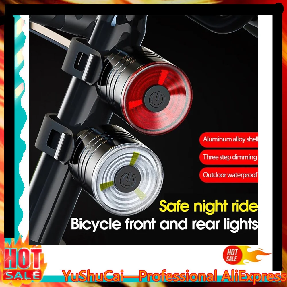 

Waterproof Bicycle Rear Tail LED Warning Lamp Helmet Cycling FlashLight Safety Warning Lamp Cycling Safety Bike Accessories