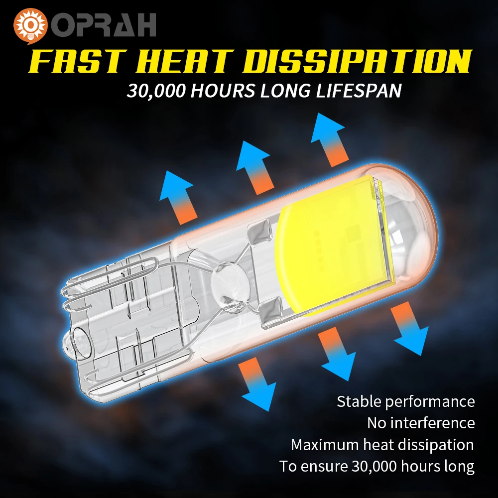 2 шт. T15 W16W 921 912 светодиодный Canbus без ошибок COB Белый Красный 6000K 12V Автоматические
