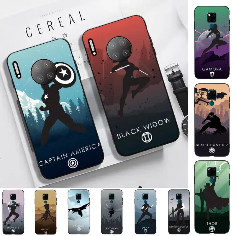 

Disney The Avengers Phone Case for Huawei Mate 20 10 9 40 30 lite pro X Nova 2 3i 7se