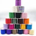 Нейлоновый шнур, 10 млот, 1,0 мм, нить для китайского узелка, шнур для браслета макраме, плетеная нить, поделки из бисера