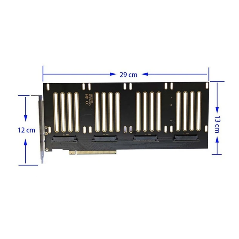 PCIE 3 0 X16 к U.2 SFF8639 хост-адаптер для PCIe SFF-8639 SSD Райзер-карта SATA-Express двойной отсек