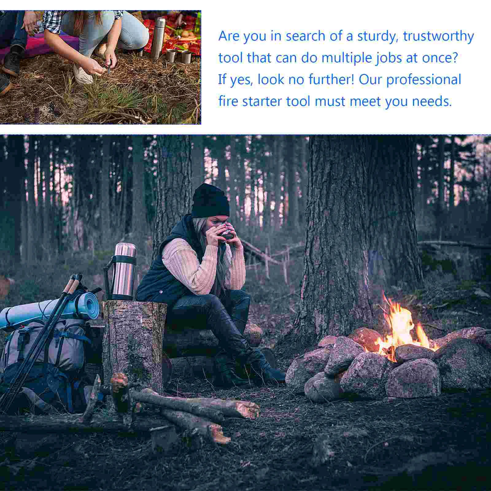 2 упаковки зажигалки из джута и шелка пожарный стартер эко-кемпфинг