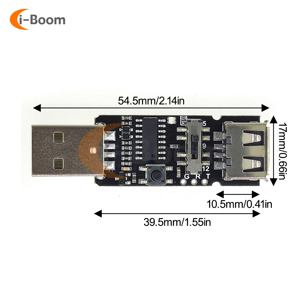 100 Вт 5 А двойная USB приманка ТРИГГЕРНАЯ плата в 12 В 15 20 выход QC2.0 3 0 4 триггерный