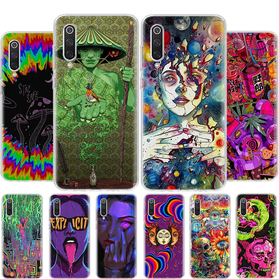 

Colourful Psychedelic Trippy Art Phone Case For Xiaomi Poco X4 NFC Pro 5G X3 GT M4 M3 M2 Mi F3 F2 F1 A1 A2 Lite A3 Note 10 CC9E