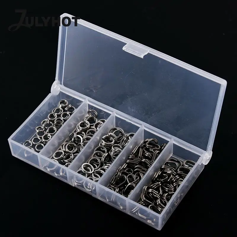 

Кольца рыболовные из нержавеющей стали, 5 размеров, 200 шт.