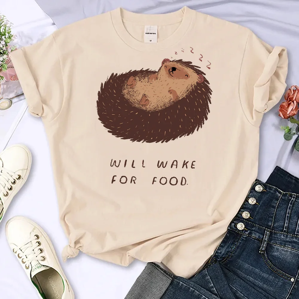 

Hedgehog top women anime harajuku comic top female harajuku streetwear Japanese clothing