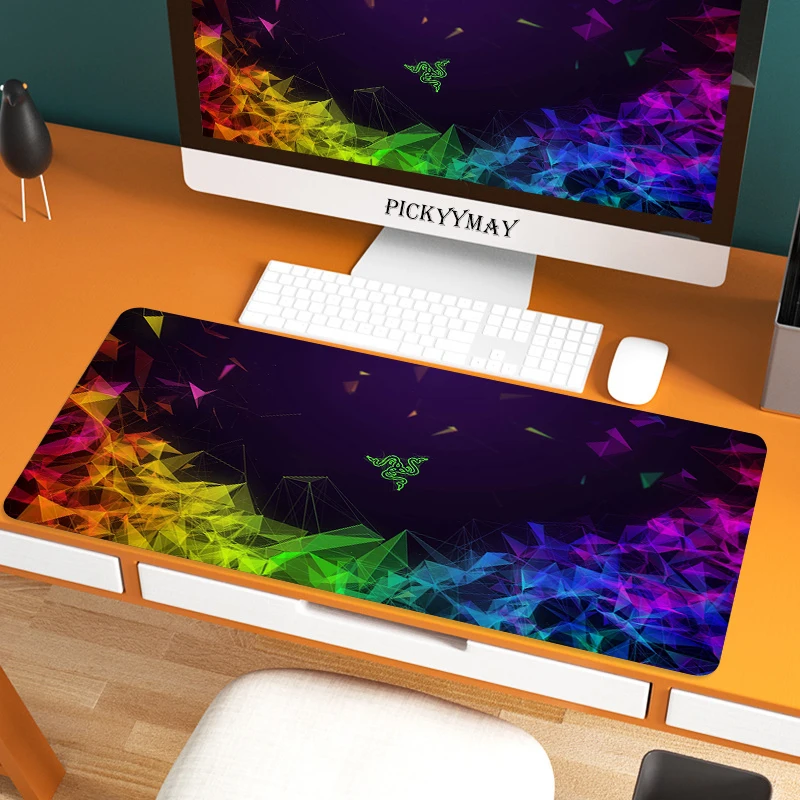 

Mouse pad Razer Gaming Accessories Computer Large 900x400 Mousepad Gamer Rubber Carpet With Backlit Play CS GO LOL Desk Mat