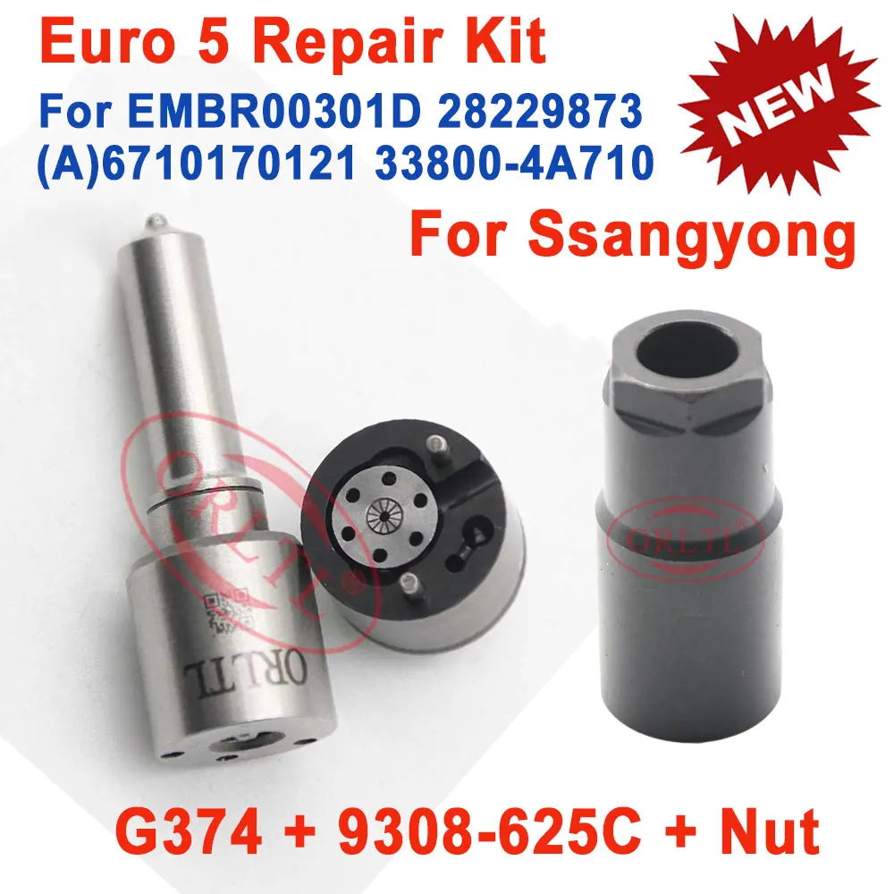 Ремкомплекты форсунок 7135-573 Форсунка H374 G374 Клапан 9308-625C для DELPHI EMBR00301D 28229873 6710170121 A
