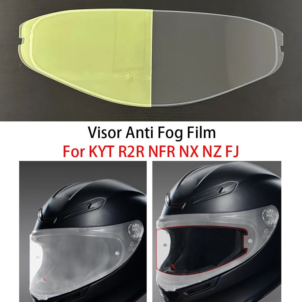 Фото Пленка против запотевания для KYT R2R NFR NX NZ FJ, противотуманная наклейка-вставка, аксессуары для визора мотоциклетного шлема №1