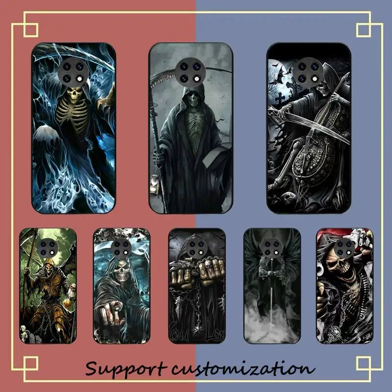 

Grim Reaper Skull Phone Case for Redmi 5 6 7 8 9 A 5plus K20 4X S2 GO 6 K30 pro