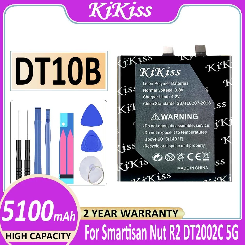 

Original KiKiss Battery DT10B 5100mAh For Smartisan Nut R2 DT2002C/R2 5G Bateria