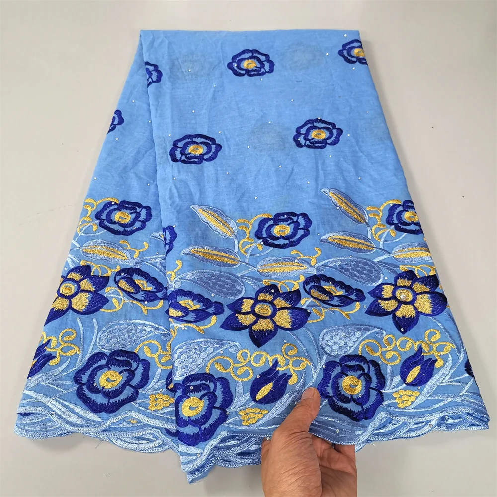 Швейцарская кружевная ткань 2023 красная африканская вышивка 100% хлопок