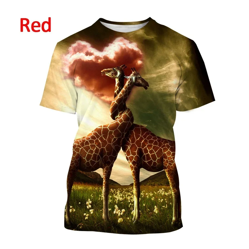 Рисунок 5 - Летняя мужская футболка с 3D принтом жирафа