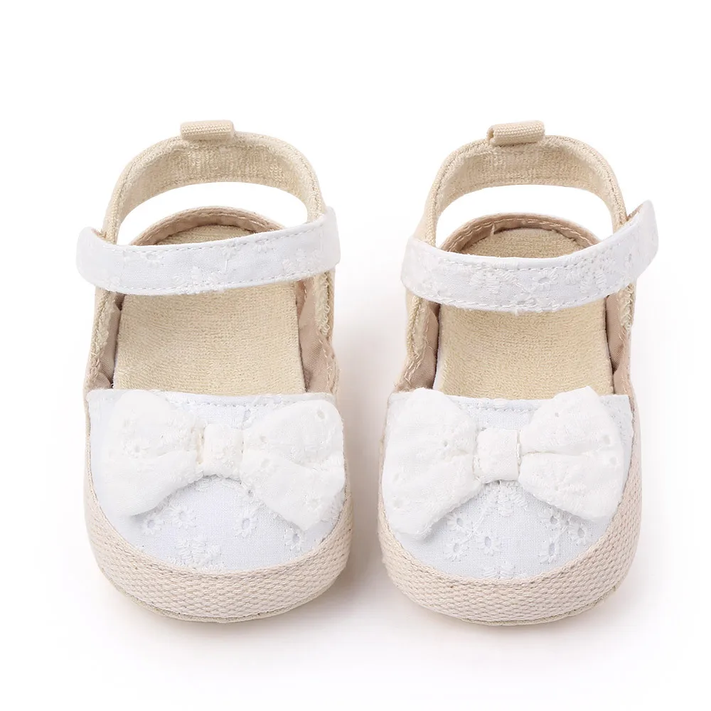 

Wholesale Newborn Baby Girls Summer Shoes Non-Slip Cotton Bowknot Flowers Toddlers Newborn Infantil Sandals 0-18M
