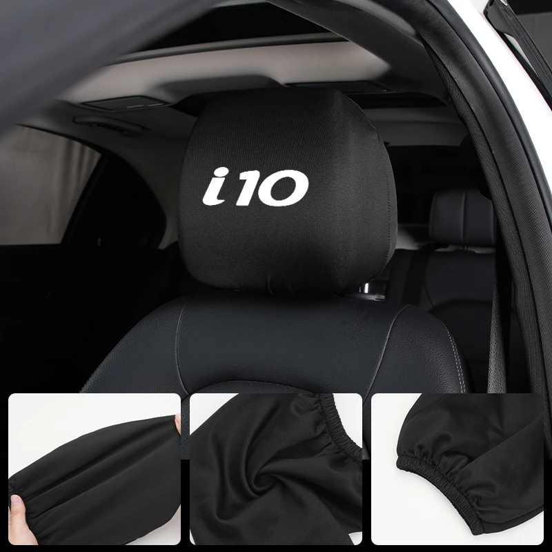Чехол на подголовник для Hyundai I30 I20 IX35 I40 Tucson Getz Sonata Veloster Elantra Solaris Creta Accent SantaFe Kona Genesis