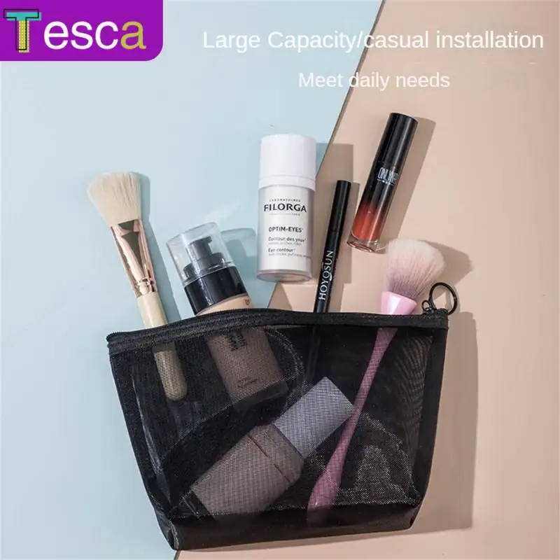 

Good Breathability Wash Bag Large Internal Capacity Storage Bag Zipper Design Exquisite And Minimalist Style Cosmetics Storage