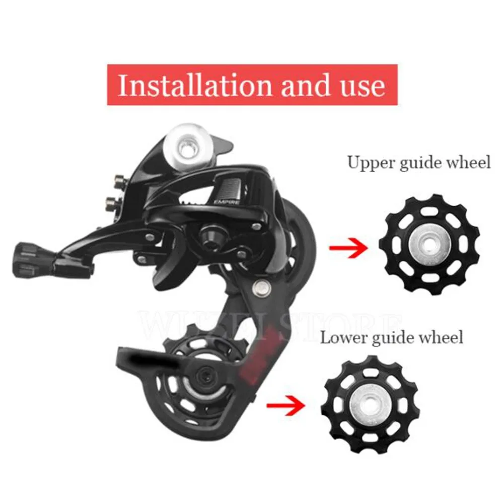 1pc 11/13T MTB Bike Rear Derailleur Guide Pulley Roller Idler Bearing Jockey Wheel For 9 10 11 Speed Bicycle Sealed Part - купить по