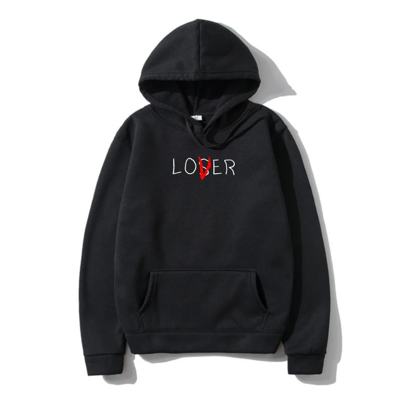 

Lover Loser Printed Outerwear Women Mens Summer Warm Fleece Outerwear Cotton Fleece Hoody