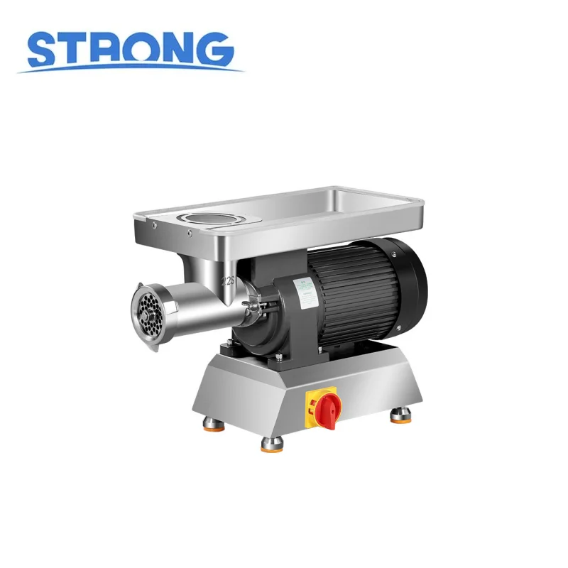 

Meat Grinder Commercial Electric Stainless Steel High Power Table Top Automatic Enema Ground Frozen Chicken Rack With Rib Beef