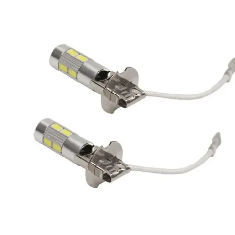 2 шт. H3 светодиодный желтый 5630 10SMD 12V H3 светодиодный лампы Противотуманные фары светильник автомобильных ламп дневные ходовые светильник