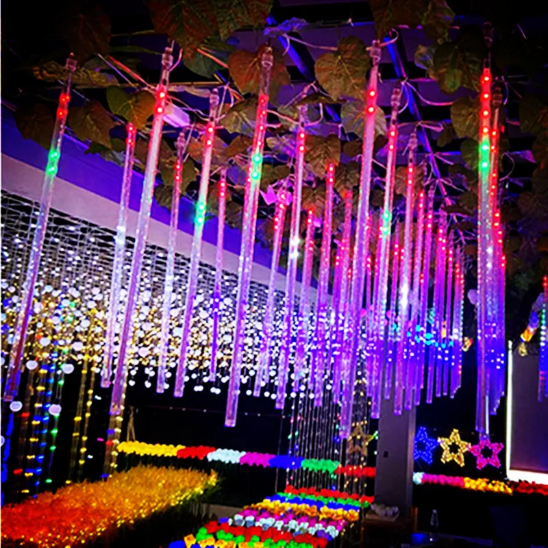 

1/2/3/4 Set LED Meteor Shower Rain String Lights Waterproof Outdoor Lights Garland Street Garland Holiday Wedding Decoration New