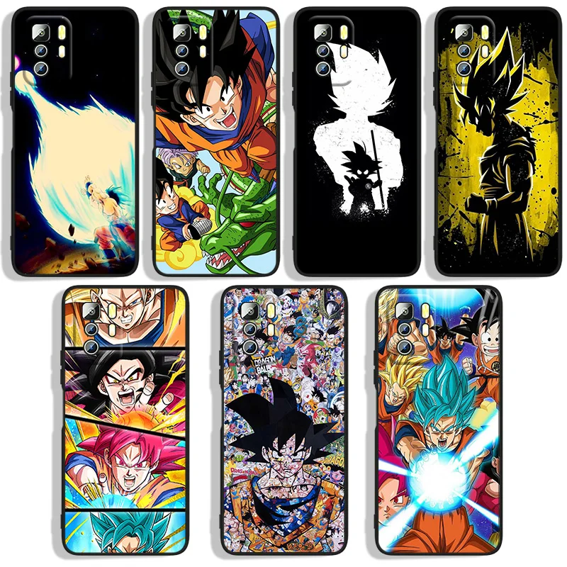 

Cas Anime D-Dragon Balls Shell Phoen Case For Xiaomi Redmi Note 10 10S 10T 10ProMax 11 11S 11T 11E 12 Lite Pro Plus Black Cover