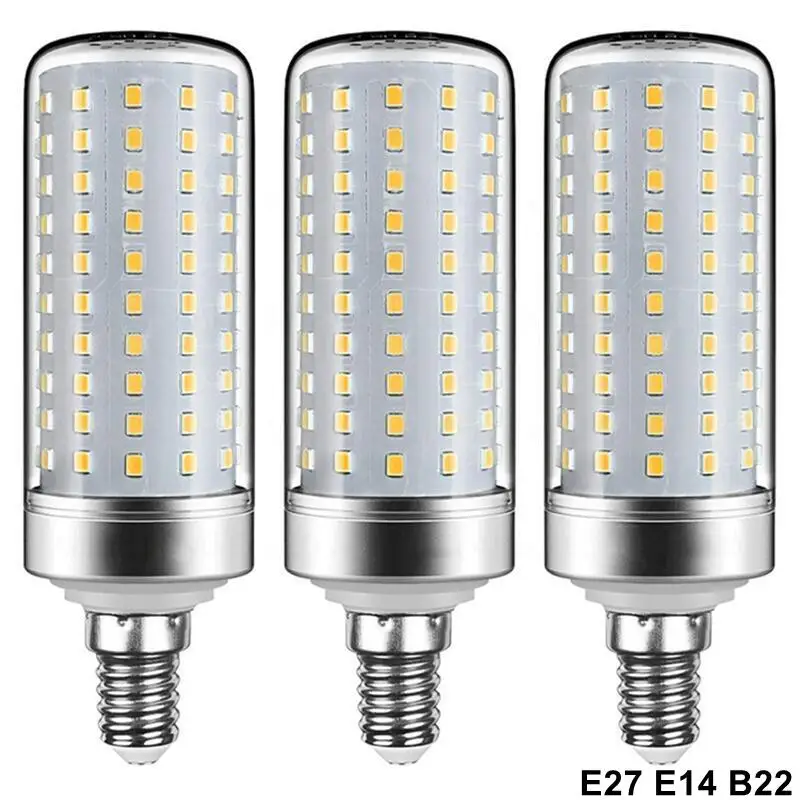 High power E27 E14 B22 12W 16W 20W 24W 40W Super long lifespan LED lamp Corn Bulb AC220V 110V No Flicker LED light lighting