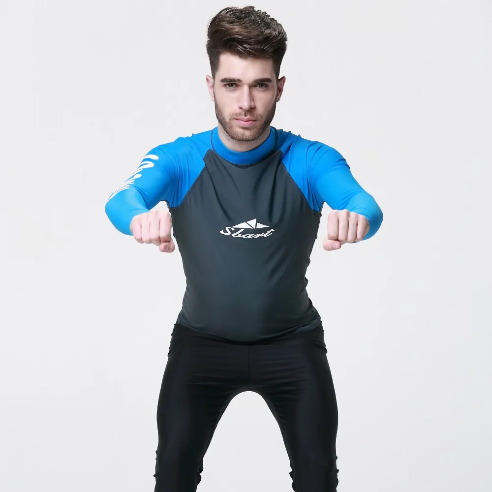 Мужской гидрокостюм SBART, одежда для плавания с защитой от сыпи, мужские Гидрокостюмы, мужской купальник для серфинга, влажный костюм для пла... от AliExpress WW
