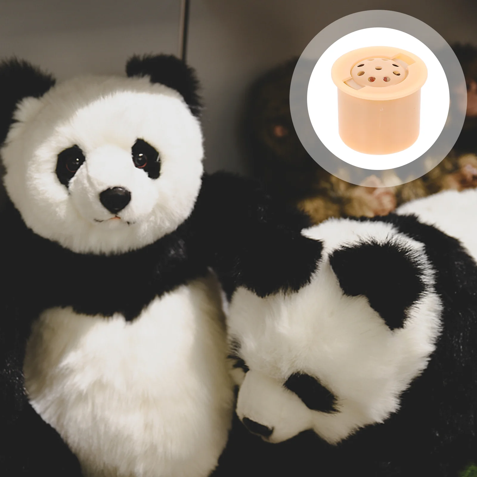 

5 Pcs Cylindrical Sound Box Musical Toys Conducting Movements Baby Piano Movements Plastic Sound Recorder Plush Toy