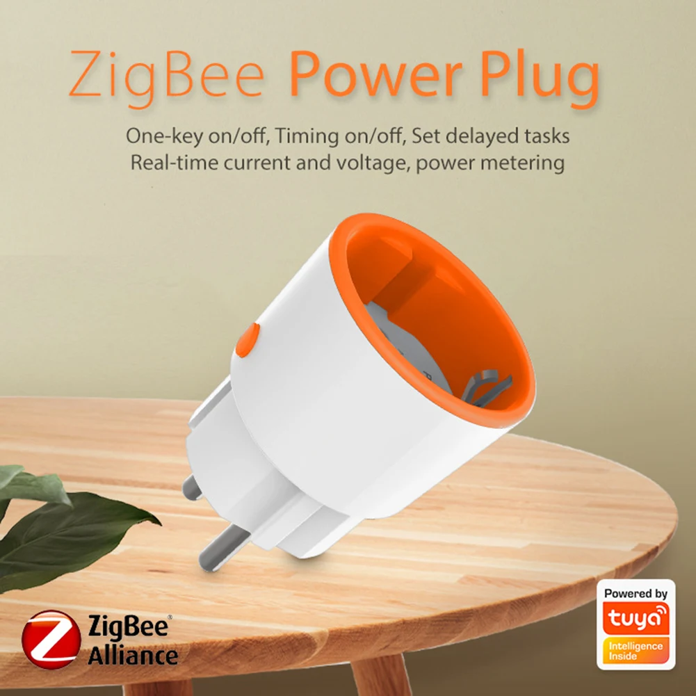 

Умная розетка ZigBee 3,0 с голосовым управлением, Беспроводная розетка 16 А с дистанционным управлением, функция таймера, умная розетка питания, ...
