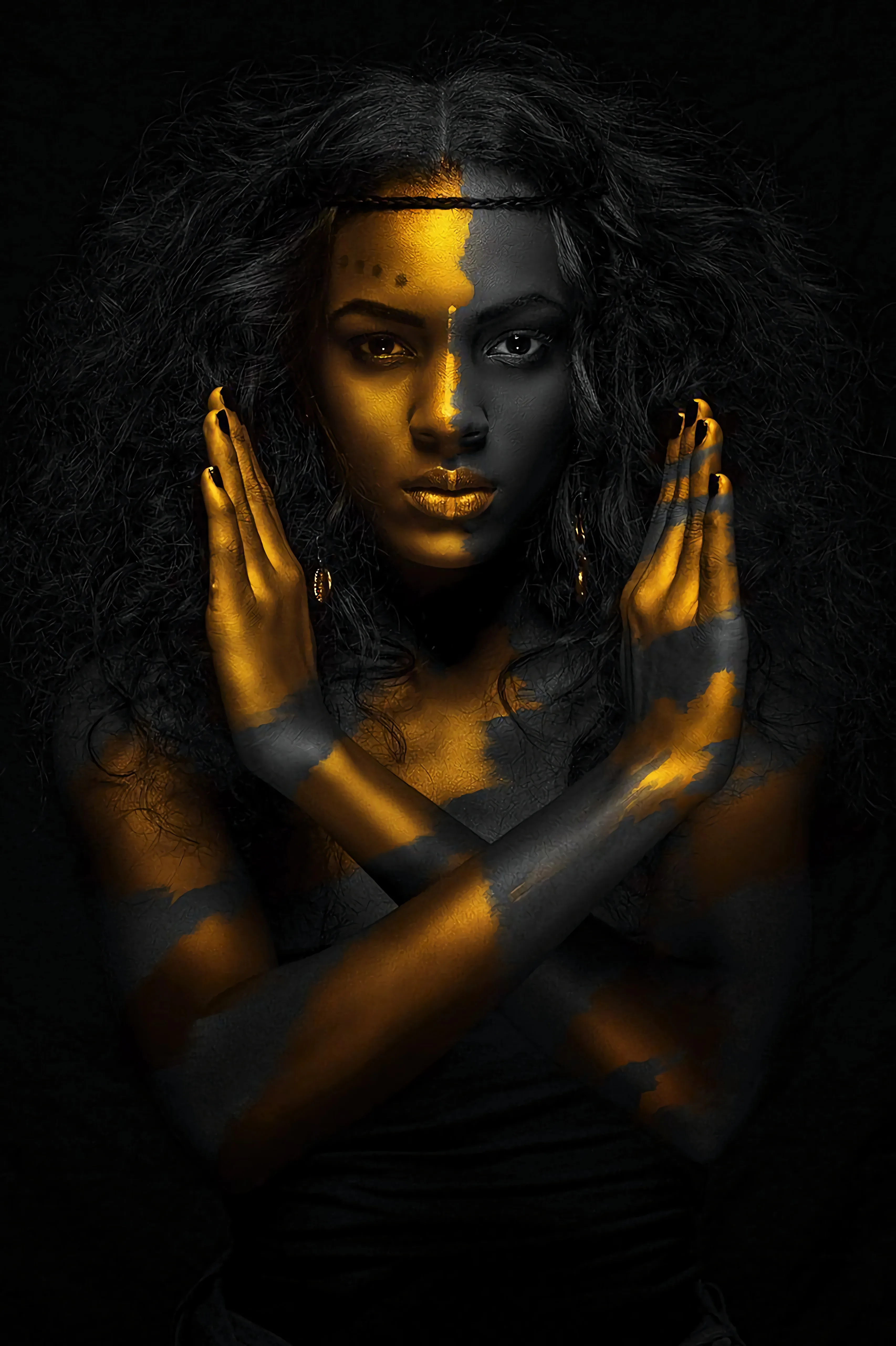 Arte black. Черная женщина в золоте. Темнокожая девушка с золотом. Чернокожая девушка в золоте. Красивые африканки.