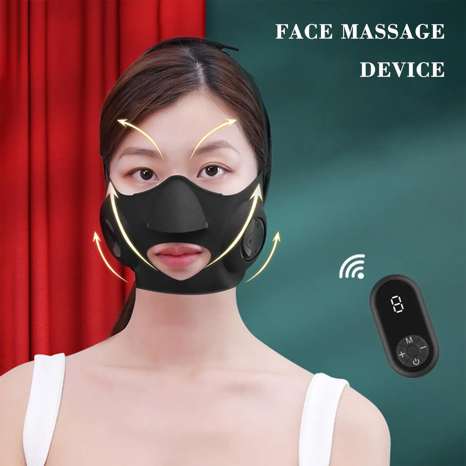 

New EMS V Shape Face Lifting Massager Face Slimming Mask Anti Wrinkle Reduce Double Chin Cheek Lift Up Belt Face Beauty Device