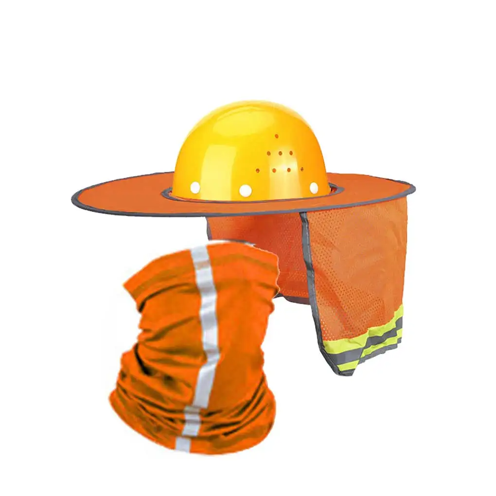 

1/2/3 летний солнцезащитный шлем, защита шеи, дышащий Многоцветный солнцезащитный шлем для предотвращения солнечных ожогов, блестящий оранжевый