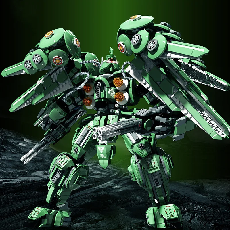 

Technical Series NZ-666 Kshatriya Gundam Robot Building Blocks MOC Fighter Armor Model Bricks Education Kids Toys Birthday Gifts