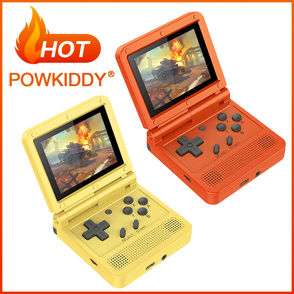 Портативная игровая консоль POWKIDDY V90 3 0 дюйма IPS 3000 классических игр |