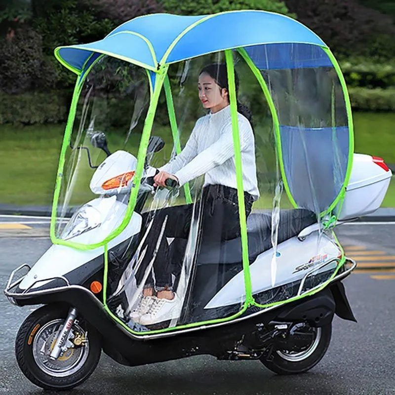 Motorcycle The Rain Umbrella Umbrella Battery Shelter Canopy Car Rain Rain Rain Shed Carport Shelter Awning Storage Transparent