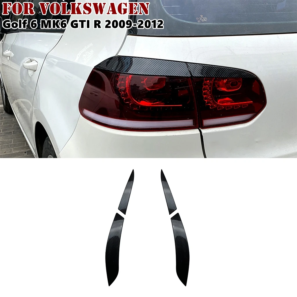 

1 Pair Car Rear Headlight Eyebrow Cover Trim For Volkswagen Golf 6 MK6 GTI R 2009 2010 2011 2012 Car Styling