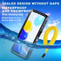 ip68 waterproof case for xiaomi redmi note 11 pro 11s full shockproof armor outdoor sport swimming diving underwater phone cover