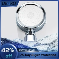filteration high pressure shower head water saving spa showerhead 360 degree rotation showers samll fan bathroom accessories