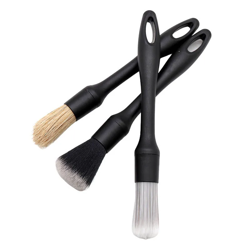 

3Pcs/Set Car Clean Suits Portable Soft PP Detail Brush For Vehicles Air Outlet Crevice Brush Multipurpose Dust Cleaning Tool