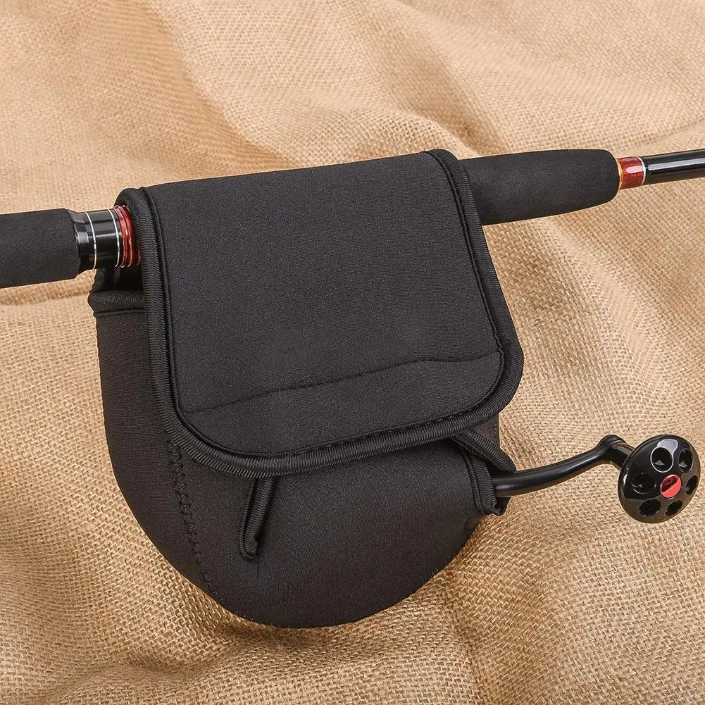 2pcs Fishing Reel Bag With Magic Stickers 3 Sizes Fishing Bags Protector Suitable For 1000-8000# Fishing Reels