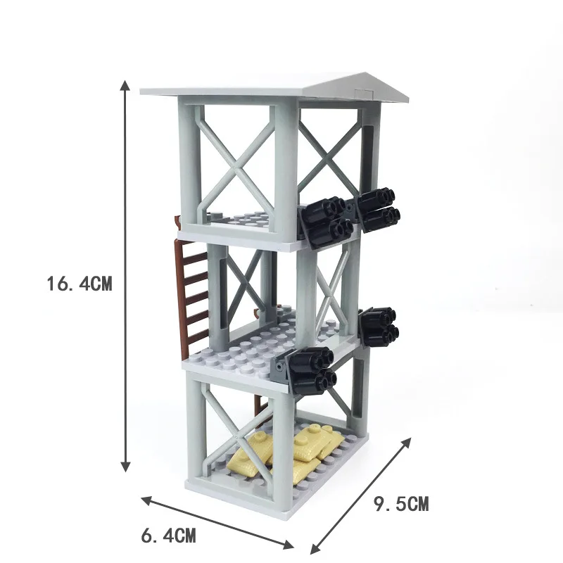 MOC военные образовательные строительные блоки игрушка военное здание военная