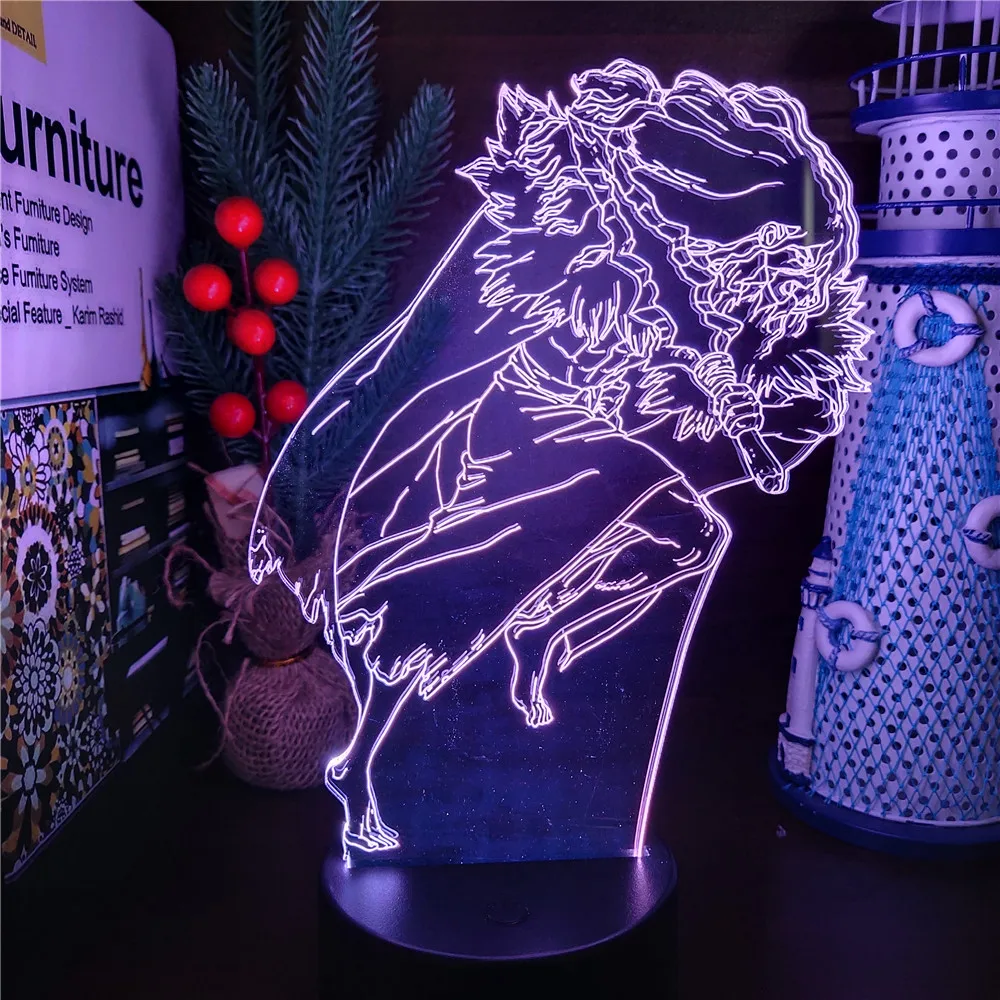 

TSUKASA DR. STONE 7/16 Colors 3D Anime Night Lights LED Night Lamp Decor Xmas Gifts Toys Lighting Illuminator Cartoon Lampara
