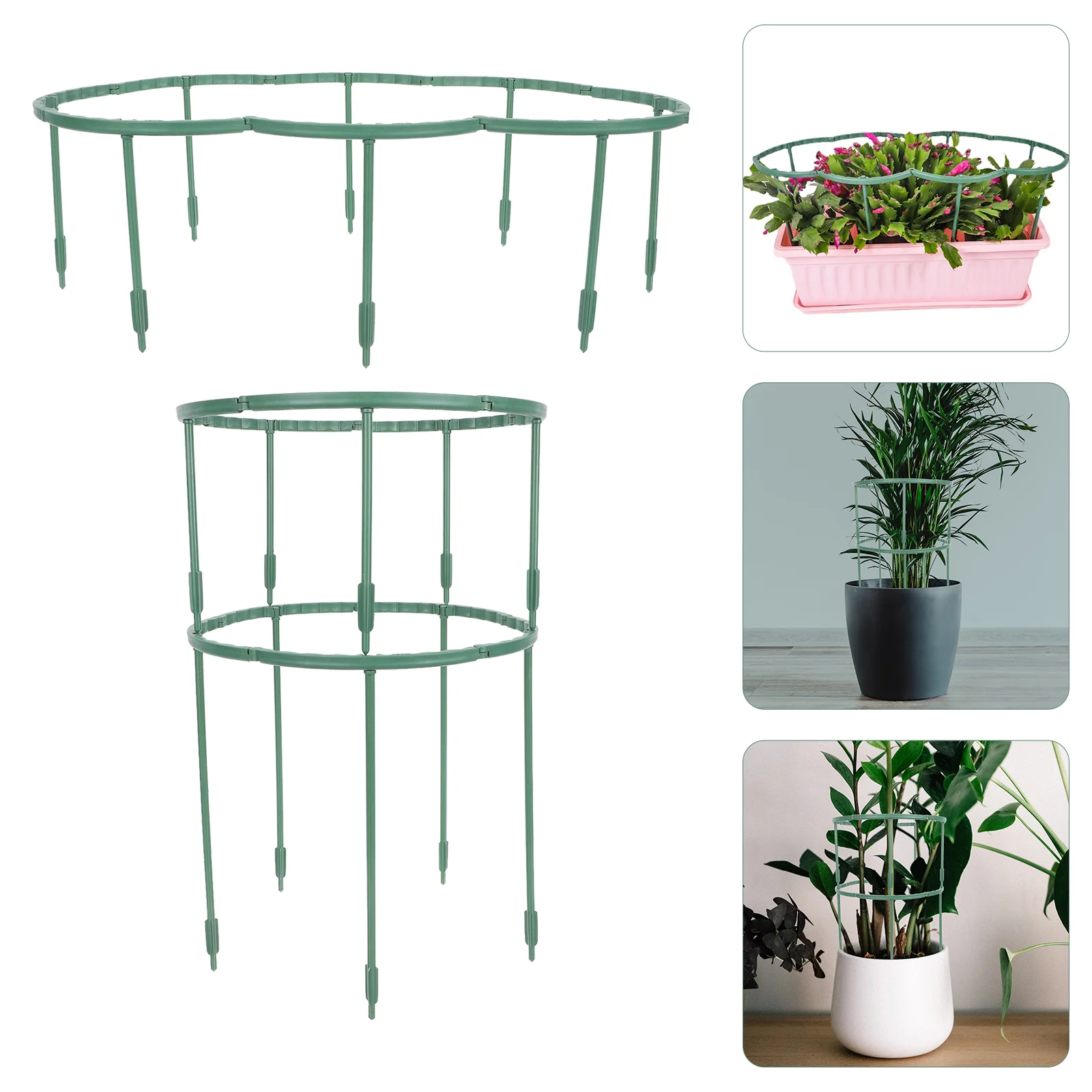 

2 Sets Orchid Climbing Supports Garden Planting Racks Plastic Flower Racks