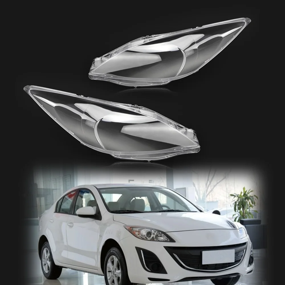 

For Mazda 3 Speed 2011-2016 Car Headlight Headlamp Lens Auto Shell Cover Pair