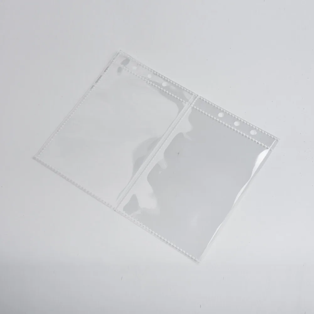 

10*A5 Binder Sleeve 1P 2P 4P Photo Album Binder Refill Inner Card Photocard Self-sealing File Holder Office Supply Transparent