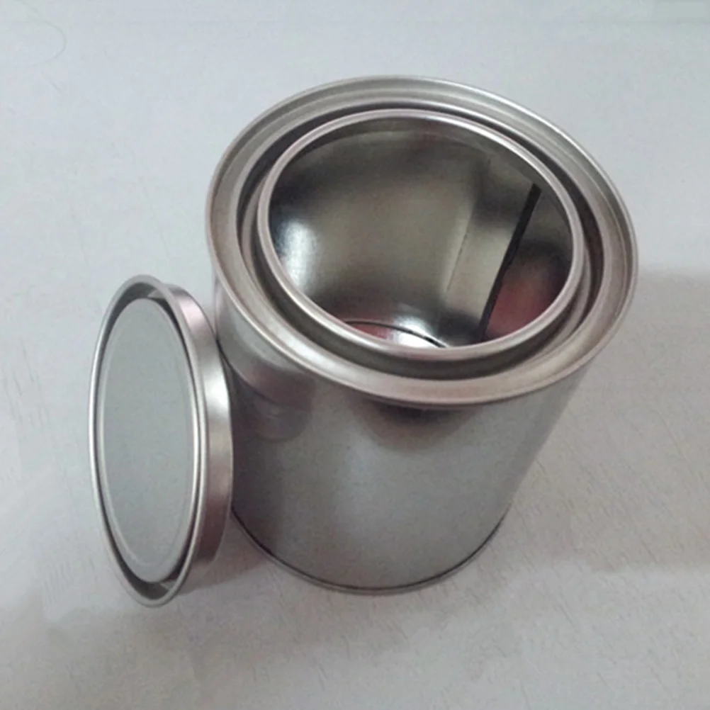 

Cans Can Empty Storage Metal Ink Container Containerslids Tin Round Quart Tinplate Tins Bucket Mini Unlined Jars Canister