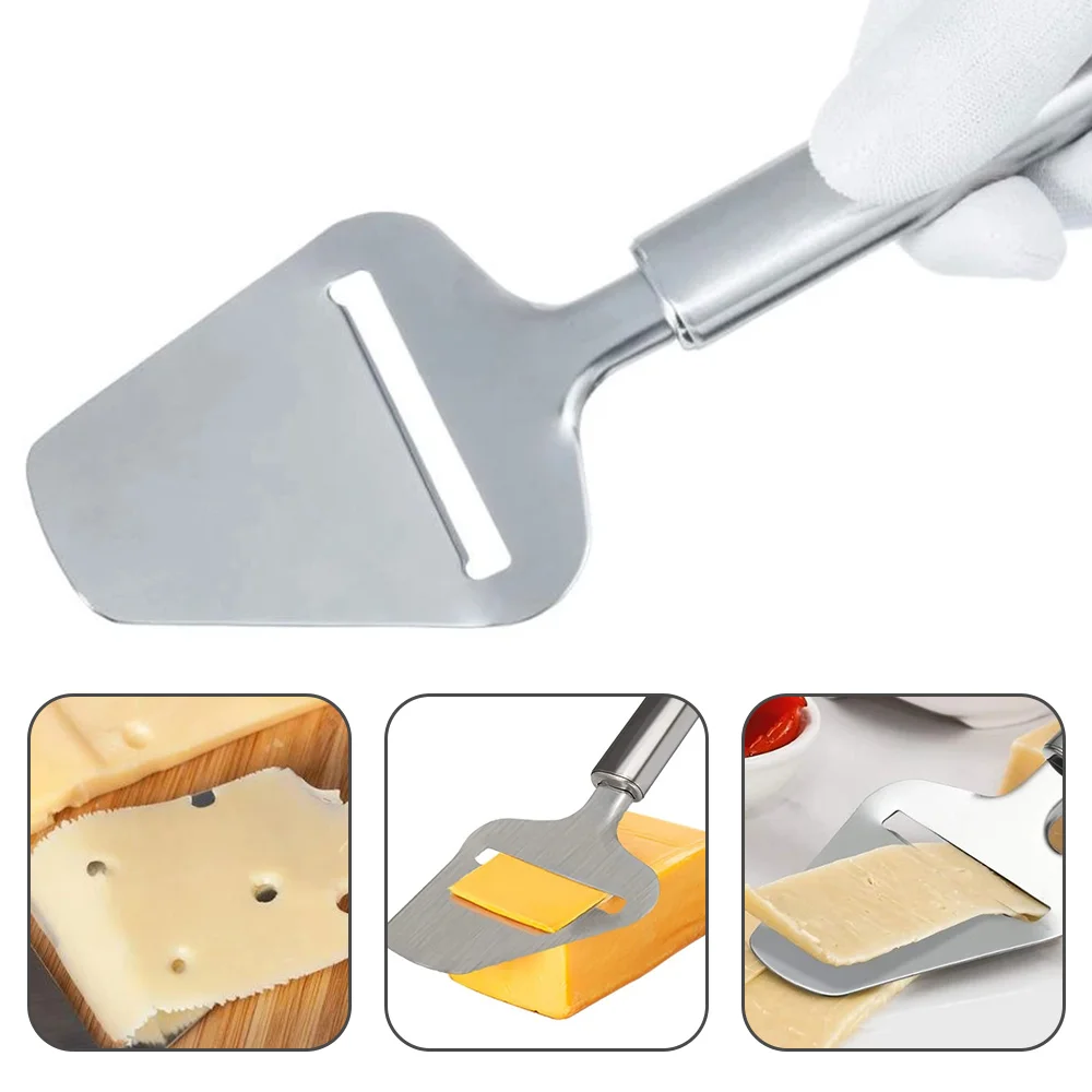 

Kitchen Cheese Slicer Heavy Duty Plane Stainless Steel Cheese Cutter Non-Stick Cheese Slicer Knife Server For Kitchen Gadgets