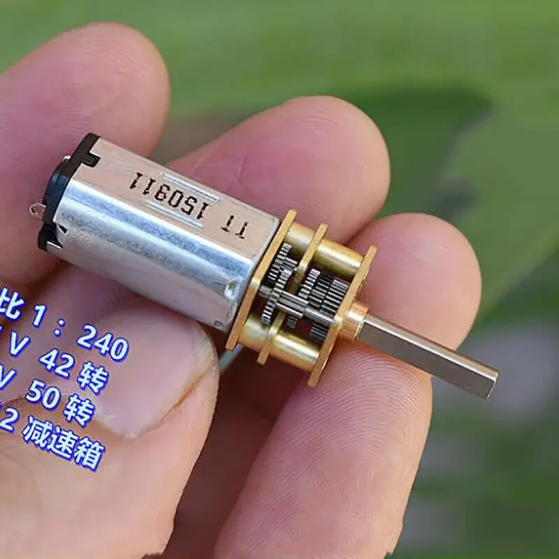 Мини N30 Цельнометаллический мотор-редуктор постоянного тока 3 В 5 6 50 об/мин