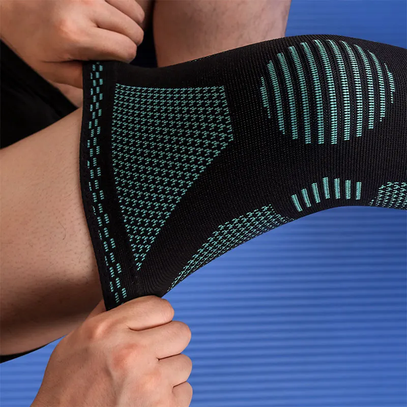 Силиконовые Вязаные Наколенники Для Бега На Открытом Воздухе Фитнеса Баскетбола